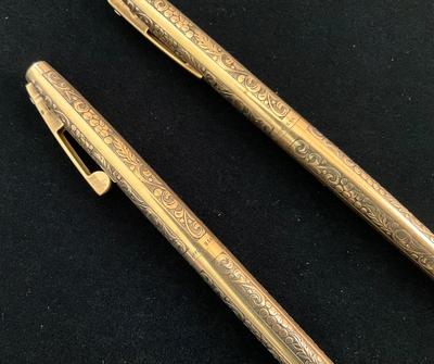 Two 12K GF Sheaffer USA pens