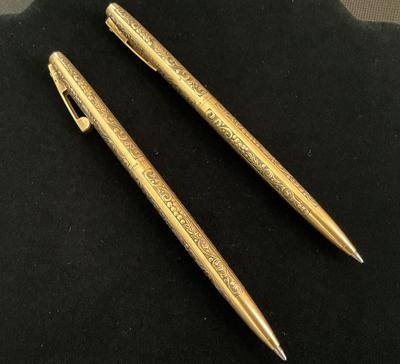 Two 12K GF Sheaffer USA pens