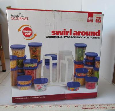 Never Used Swirl Around Food Container Storage Set