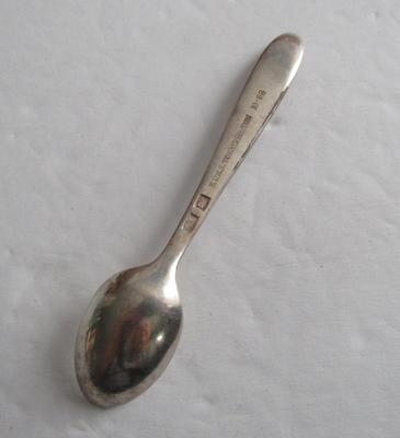 Vintage Hilton Inn Tokyo Small Demi or Condiment Spoon, Silver Plate