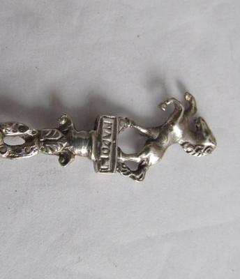 Vintage 800 Silver Coffee Spoon, Napoli