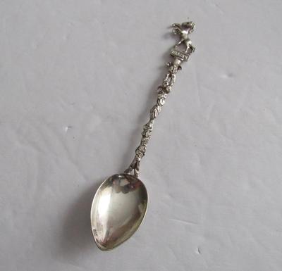 Vintage 800 Silver Coffee Spoon, Napoli