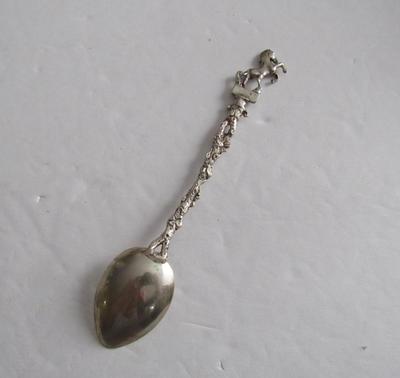 Vintage 800 Silver Coffee Spoon, Napoli