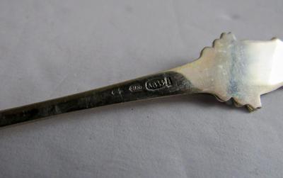 Vintage 835 Silver Coffee Spoon, Belgique