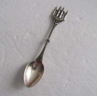 Vintage 835 Silver Coffee Spoon, Sponton Chateau