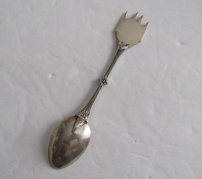 Vintage 835 Silver Coffee Spoon, Sponton Chateau