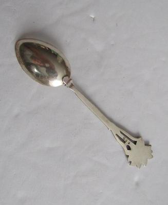 Small 800 Silver Condiment Spoon, Tirol
