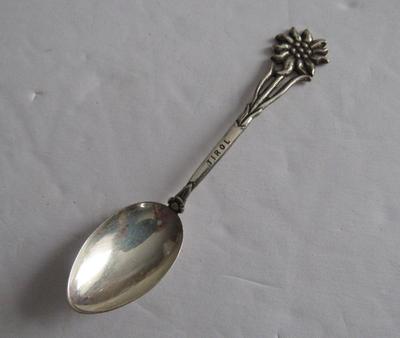Small 800 Silver Condiment Spoon, Tirol