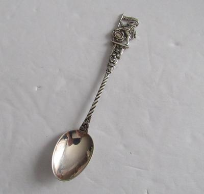 Vintage 800 Silver Silta Coffee Spoon, Zurich