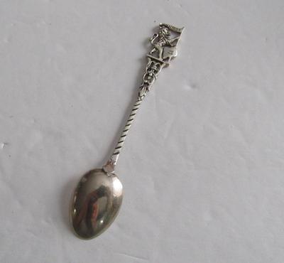 Vintage 800 Silver Silta Coffee Spoon, Zurich