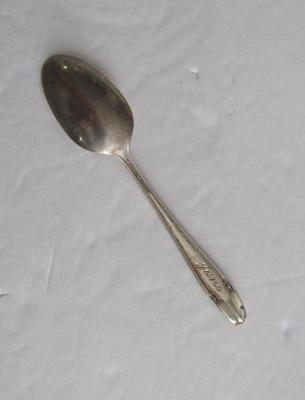 Wallace Sterling Silver Stradivari Pattern, 1937, Small Condiment Spoon