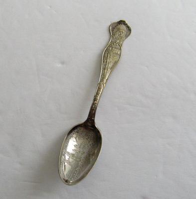 Pan Am Buffalo Demitasse Spoon 1901, Vintage Silver Plate