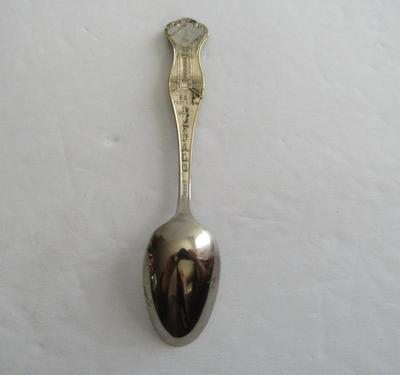 Pan Am Buffalo Demitasse Spoon 1901, Vintage Silver Plate