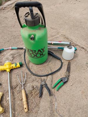 CHEMICAL SPRAYER AND GARDEN TOOLS