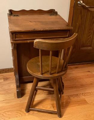 Vintage Captain’s Desk and stool