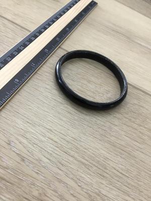 Black plastic fashion bangle