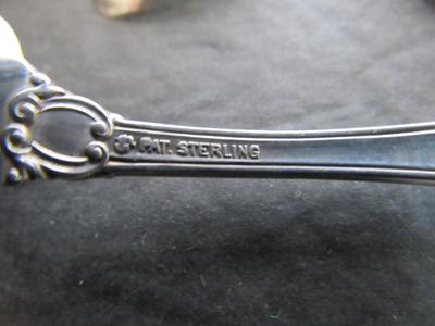 Set of Six Matching Antique Sterling Silver Teaspoons, International Silver, Warwick Pattern