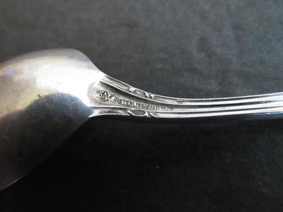 Antique Sterling Silver Teaspoon, Alvin, Morning Glory Pattern