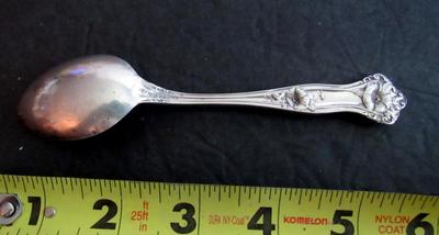 Antique Sterling Silver Teaspoon, Alvin, Morning Glory Pattern