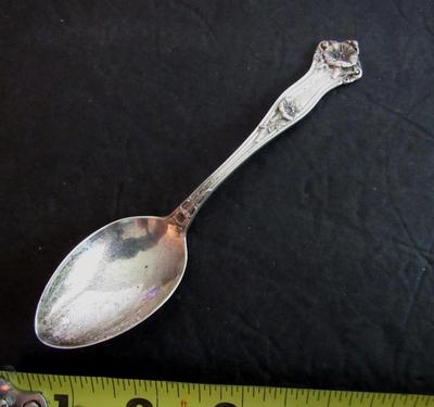 Antique Sterling Silver Teaspoon, Alvin, Morning Glory Pattern