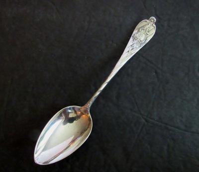 Antique 800 Silver Teaspoon, Martin Mayer