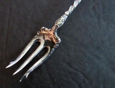 Antique Wm Rogers Silverplate Pickle Fork
