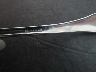 Antique Silverplate Ladle, Birely & Son, Pattern Unknown