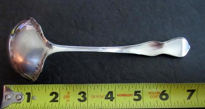 Antique Silverplate Ladle, Birely & Son, Pattern Unknown
