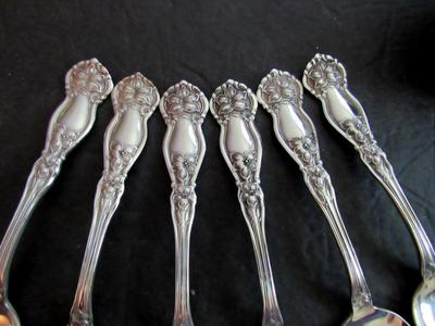Wm Rogers and Son 1910 Set of 6 Spoons, Orange Blossom Pattern
