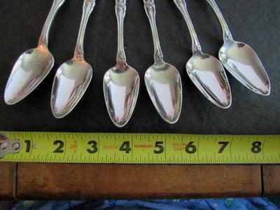 Wm Rogers and Son 1910 Set of 6 Spoons, Orange Blossom Pattern