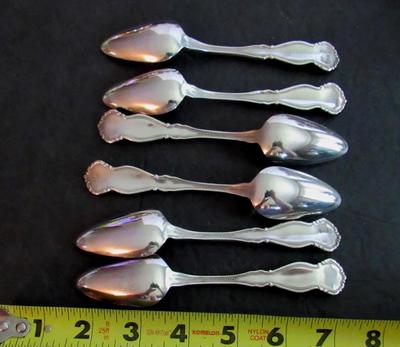 Wm Rogers and Son 1910 Set of 6 Spoons, Orange Blossom Pattern