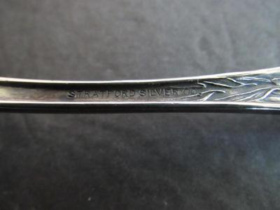 2 Antique Serving Spoons, Stratford Silver Co Lilyta Large Serving Spoon, And Other