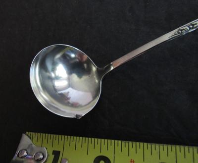 Antique Sterling Silver Ladle, Manchester Silver Co, Pattern Unknown