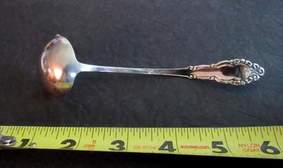 Antique Sterling Silver Ladle, Manchester Silver Co, Pattern Unknown
