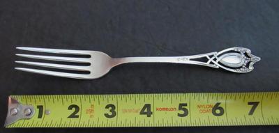 Beautiful Lunt Sterling Silver Dinner Fork, Monticello Pattern