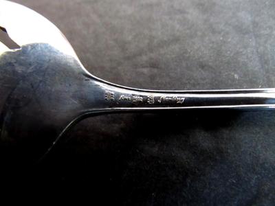 Antique Towle Sterling Large Long Salad or Cold Meat Fork, Mary Chilton Pattern