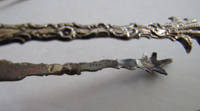 Antique Sterling Silver Smaller Sugar Tongs