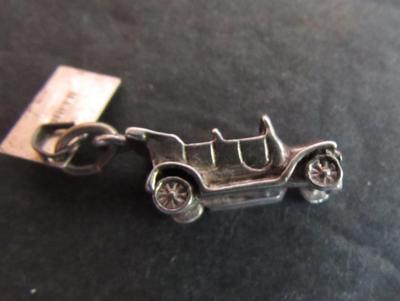 Lot of Small Sterling Silver Charms, Submarine, Auto, More