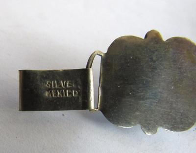 Vintage 1920-40s Handmade Mexico Silver Chunky Large Necklace, 4 1/2 Oz