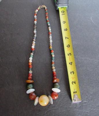 Nice Heavy Polished Stone Chunky Necklace