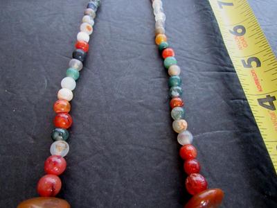 Nice Heavy Polished Stone Chunky Necklace