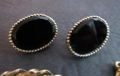Vintage Stone Costume Jewelry, Brooch, Earrings, Pendant