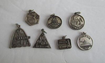 Lot of 1990s GCSAA Commemorative Charms, USA Cities
