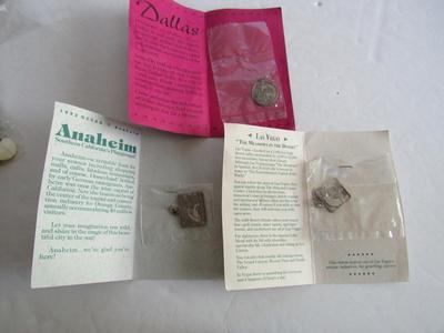 Lot of 1990s GCSAA Commemorative Charms, USA Cities