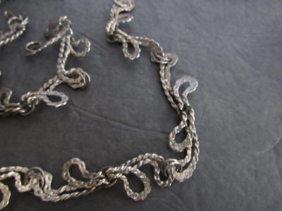 Old Metal Strange Looking Necklace and Bracelet