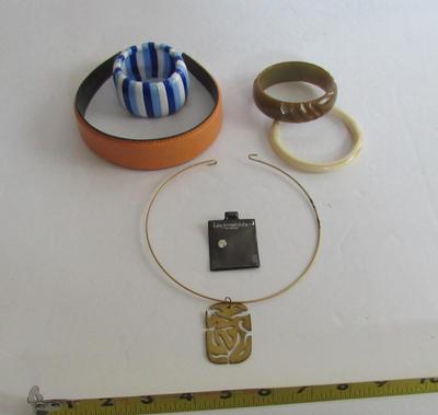 Misc Jewelry, Most From the 1970s, Hand Made Brass Necklace and More