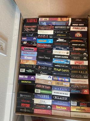 HOURS OF MOVIES WATCHING ENTERTAINMENT, OVER 75+ MOVIES ON VHS