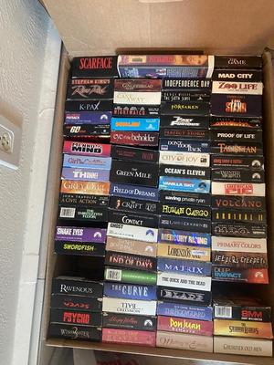 HOURS OF MOVIES WATCHING ENTERTAINMENT, OVER 75+ MOVIES ON VHS