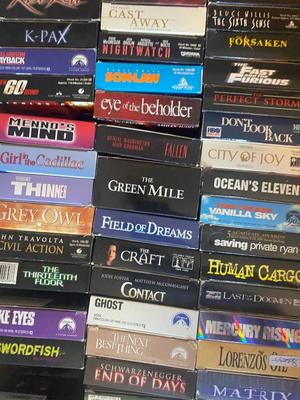 HOURS OF MOVIES WATCHING ENTERTAINMENT, OVER 75+ MOVIES ON VHS