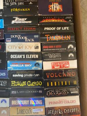 HOURS OF MOVIES WATCHING ENTERTAINMENT, OVER 75+ MOVIES ON VHS